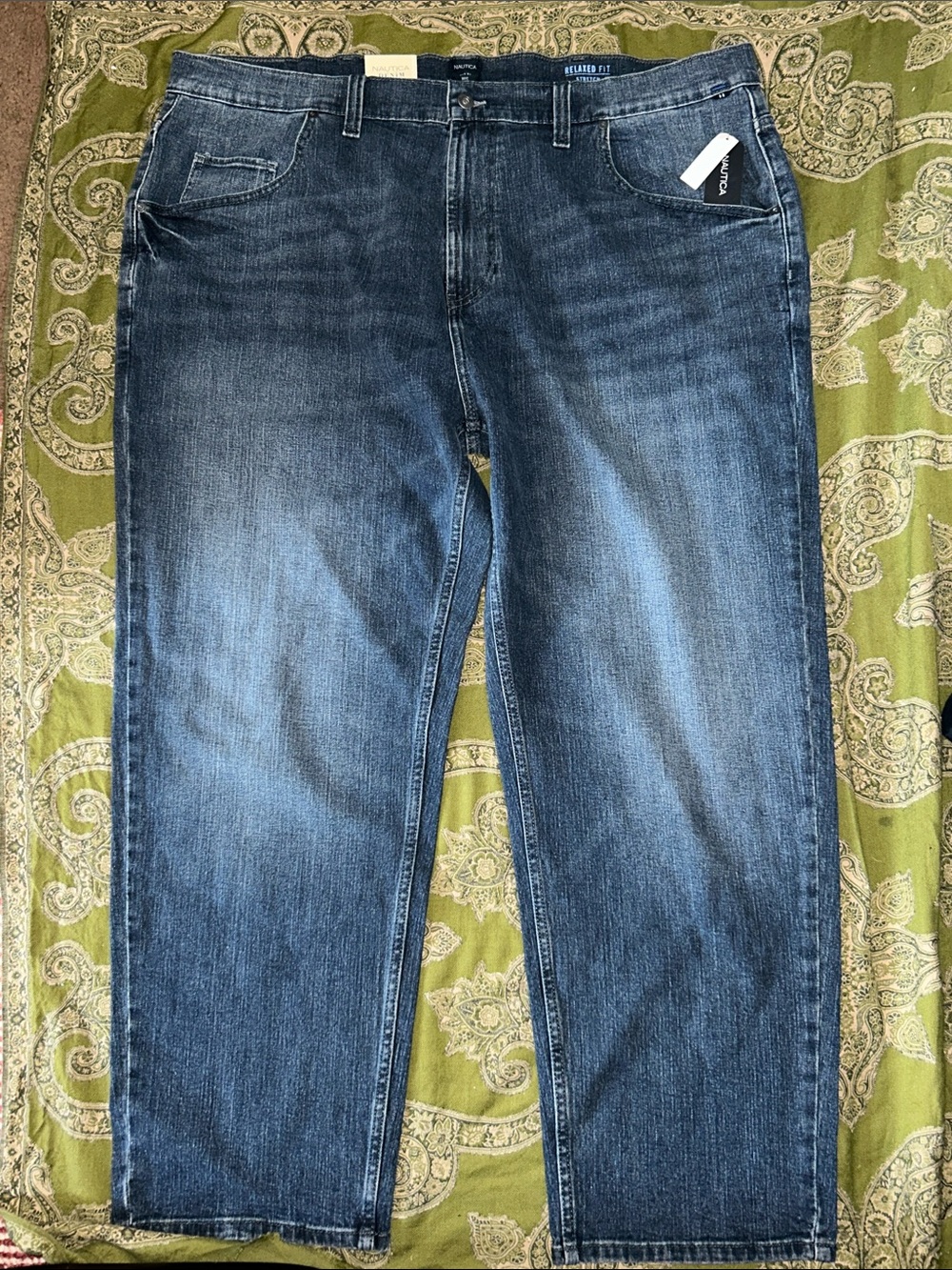 Nautica Men's Dark Blue Relaxed Jeans